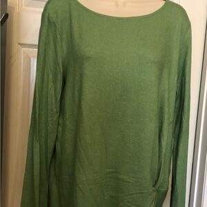 Tom Tailor Pea Green Women's Ling sleeve Top Size Large